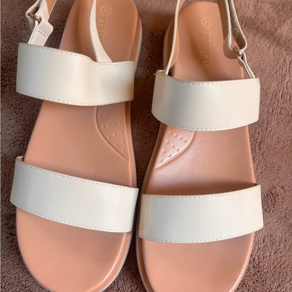 Chic cream Women's Sandals - Picture 4 of 11